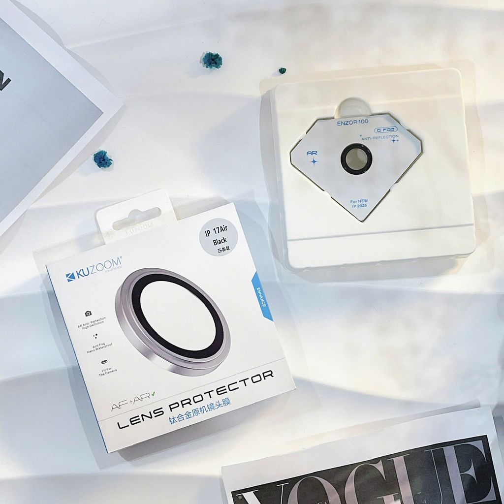 ** Dán cường lực Camera mắt rời iPhone 17 Air Kuzoom màu