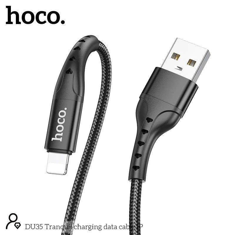 Cáp Lightning Hoco DU35 2m