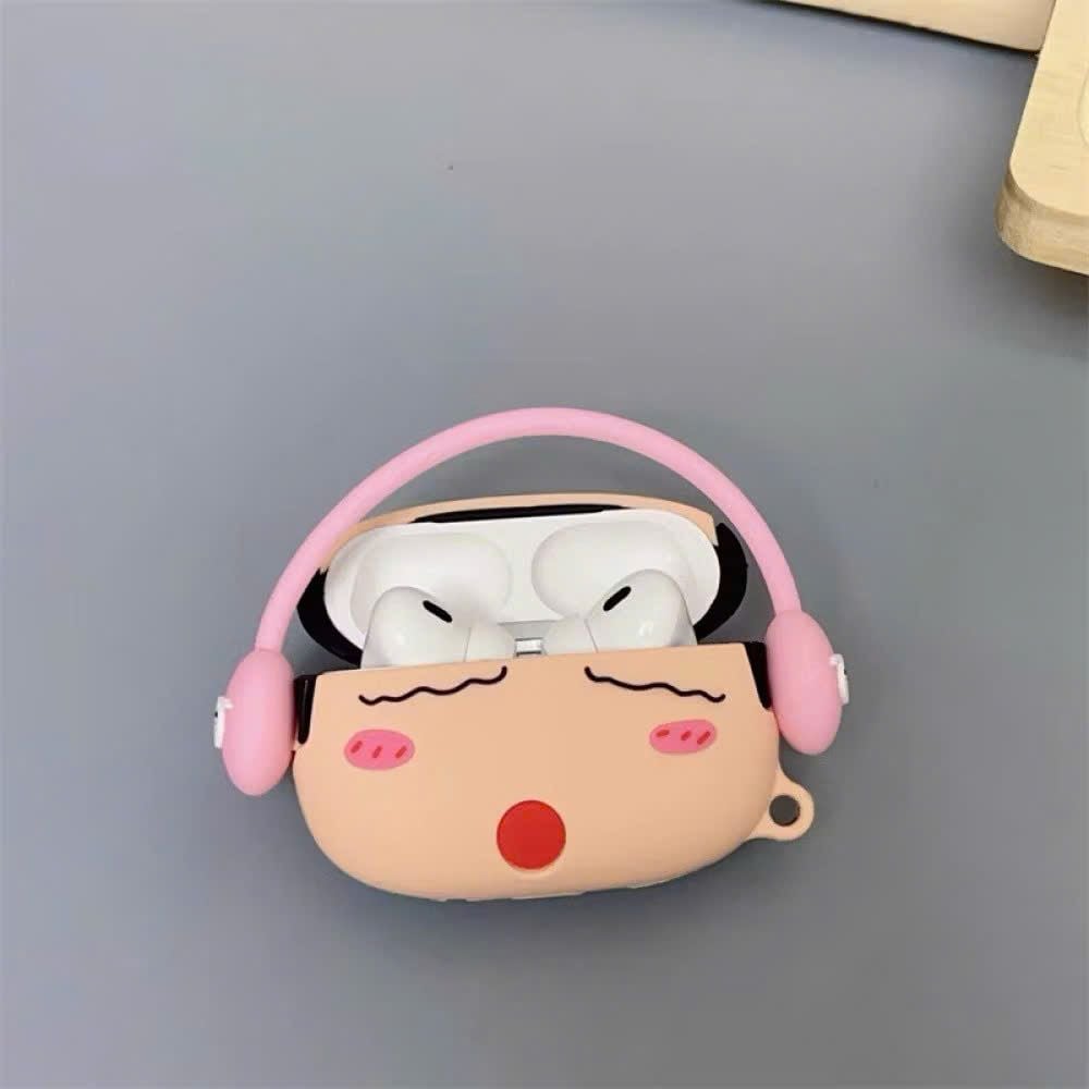 ** Case Airpods 4 dẻo Shin tai nghe hồng