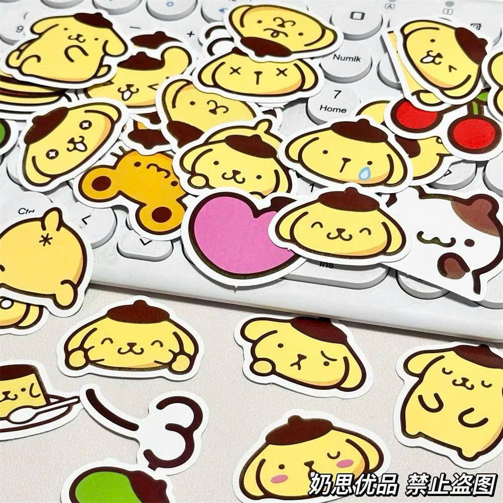** Set hình Sticker mix hình Kitty/Kuromi/Melody/PompomPurrin