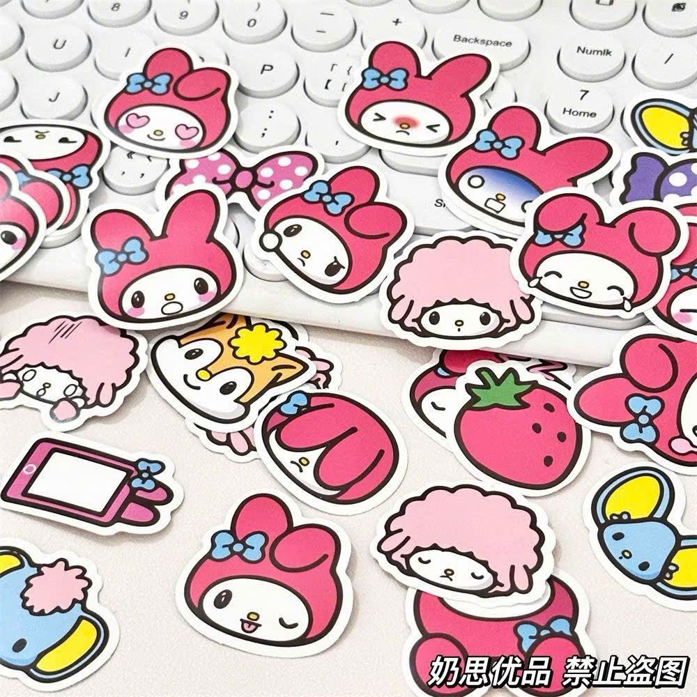 ** Set hình Sticker mix hình Kitty/Kuromi/Melody/PompomPurrin