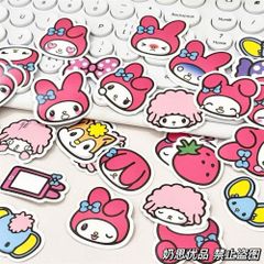 ** Set hình Sticker mix hình Kitty/Kuromi/Melody/PompomPurrin