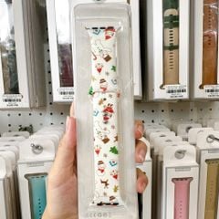 Dây AW Silicon Họa tiết Noel size 42
