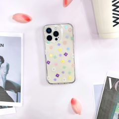 Ốp IP 11 Pro Max lưng trong cứng nhiều hoa nhí nhiều màu