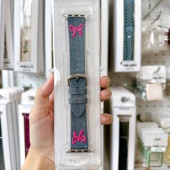 ** Dây Aw giả da nơ hồng 38/40/41