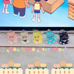 ** Dây đeo điện thoại mèo con thạch trong hihi