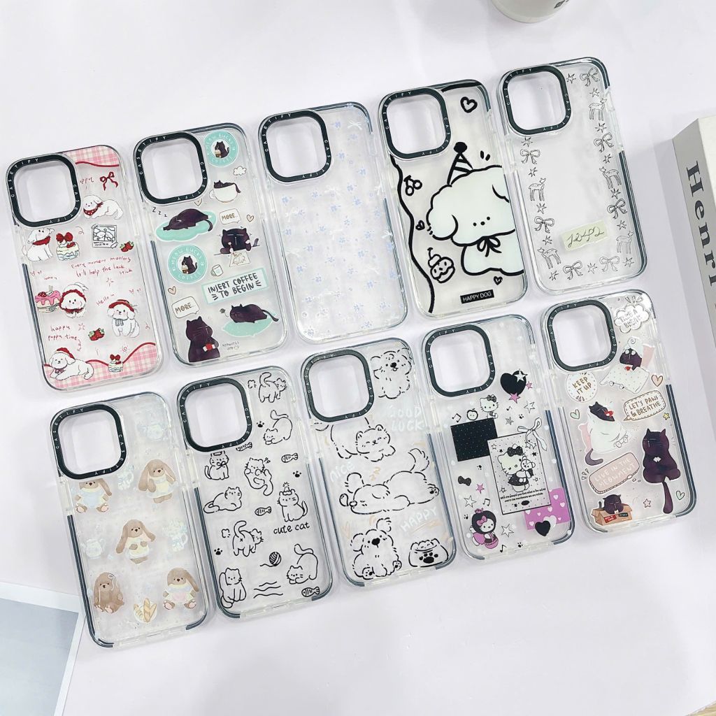 ** Ốp IP 11 Pro Max dẻo viền đen camera Casetify