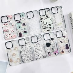 ** Ốp IP 15 Pro Max dẻo viền đen camera Casetify