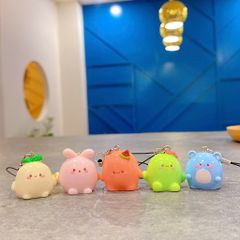 ** Dây đeo điện thoại hoa quả cục tròn