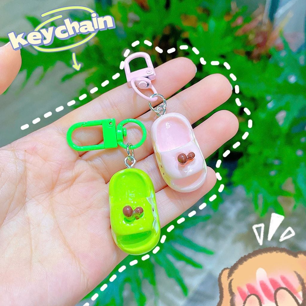 ** Móc khóa déo lê táo xanh/đỏ