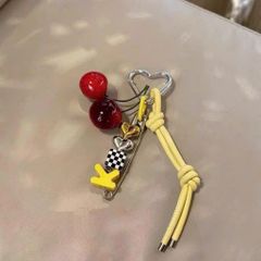 ** Móc khóa cherry dây bện ghim gài lớn