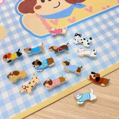 ** Huy hiệu cài áo/balo mèo/cún lạp xưởng