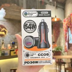 Sạc xe hơi Remax CC05 1U 1C 54W có Bluetooth