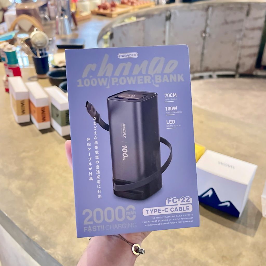 ** PDP Remax FC22 20.000mAh 100W kèm cáp C