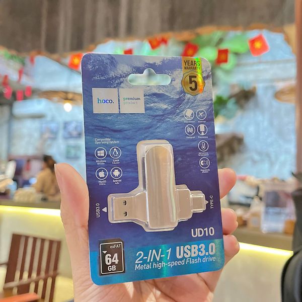 USB Hoco UD10 U + C 64G 3.0