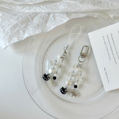 ** Dây đeo điện thoại đôi mặt Kitty mèo ngang