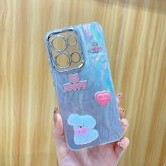 Ốp Xiaomi Redmi 13 4G vân sóng bạc sticker nổi