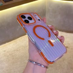 ** Ốp IP 17 Pro Max Mutural vân vali magsafe đệm viền màu