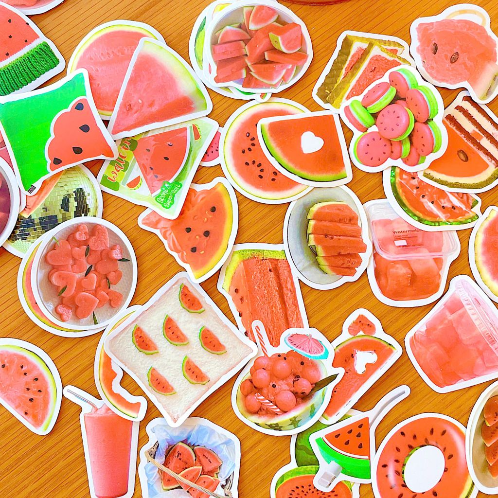 ** Set sticker dưa hấu 50 miếng