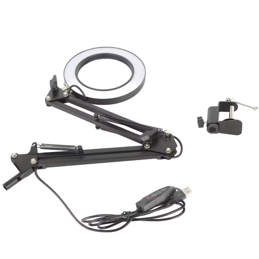 ** Đèn 12W có kính lúp 50x kẹp bàn