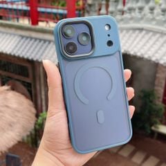 ** Ốp IP 17 Pro Likgus nhám Magsafe viền màu