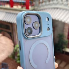 ** Ốp IP 17 Pro Likgus nhám Magsafe viền màu