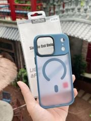 ** Ốp iPhone 17 Pro/18 Pro Likgus nhám Magsafe viền màu