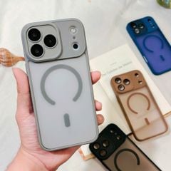 ** Ốp IP 17 Pro Max Likgus nhám magsafe bảo vệ cam viền màu