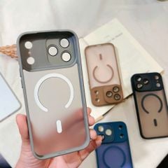 ** Ốp IP 17 Pro Max Likgus nhám magsafe bảo vệ cam viền màu