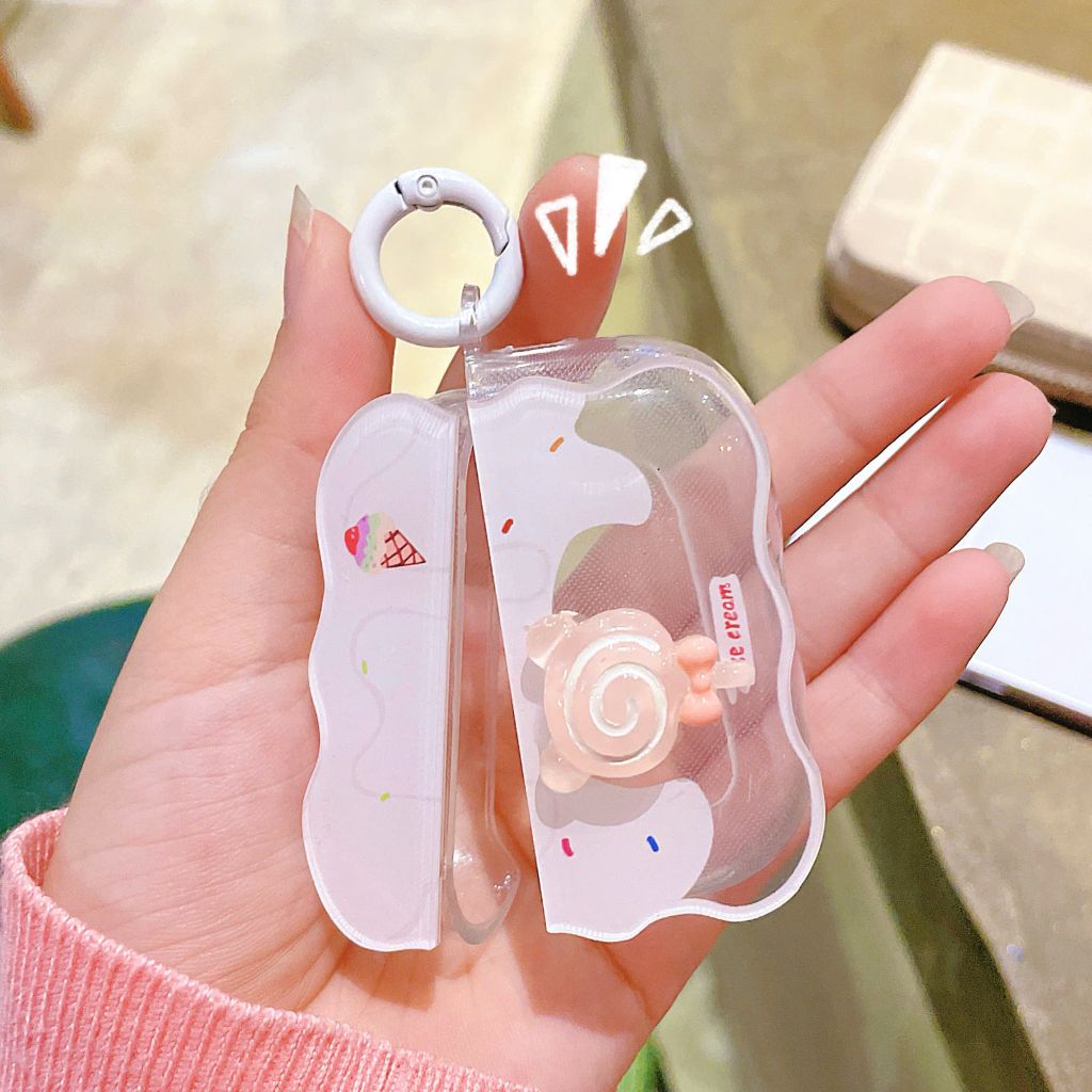 ** Case Airpods Pro 2 dẻo trong viền gợn sóng