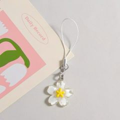 ** Dây đeo điện thoại hoa anh đào hồng/tím/vàng/trắng