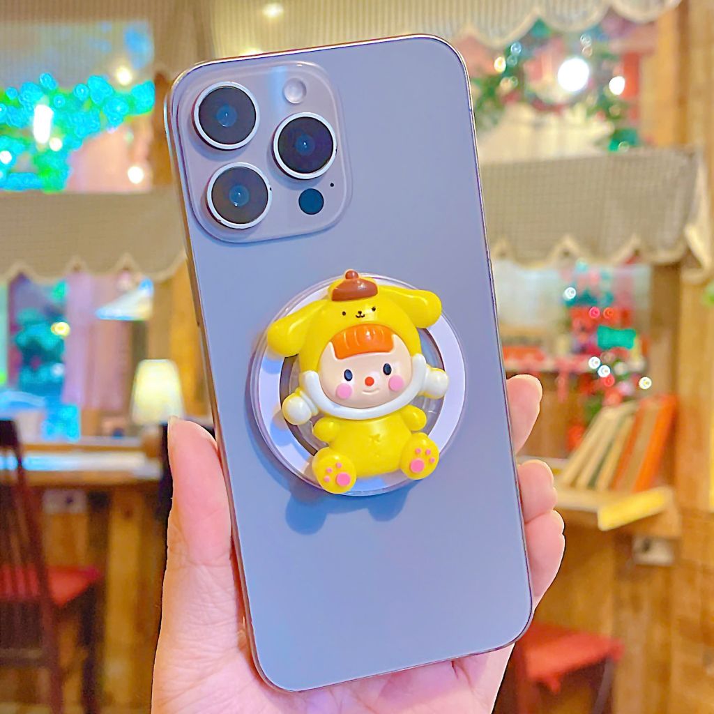 ** Popsocket từ tính cô gái Sanrio áo vàng