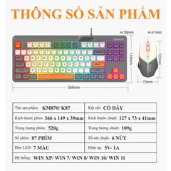 ** CB dây K-Snake KM870 Version mới