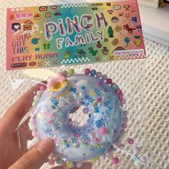 ** Slime bánh donut hạt màu sắc sặc sỡ