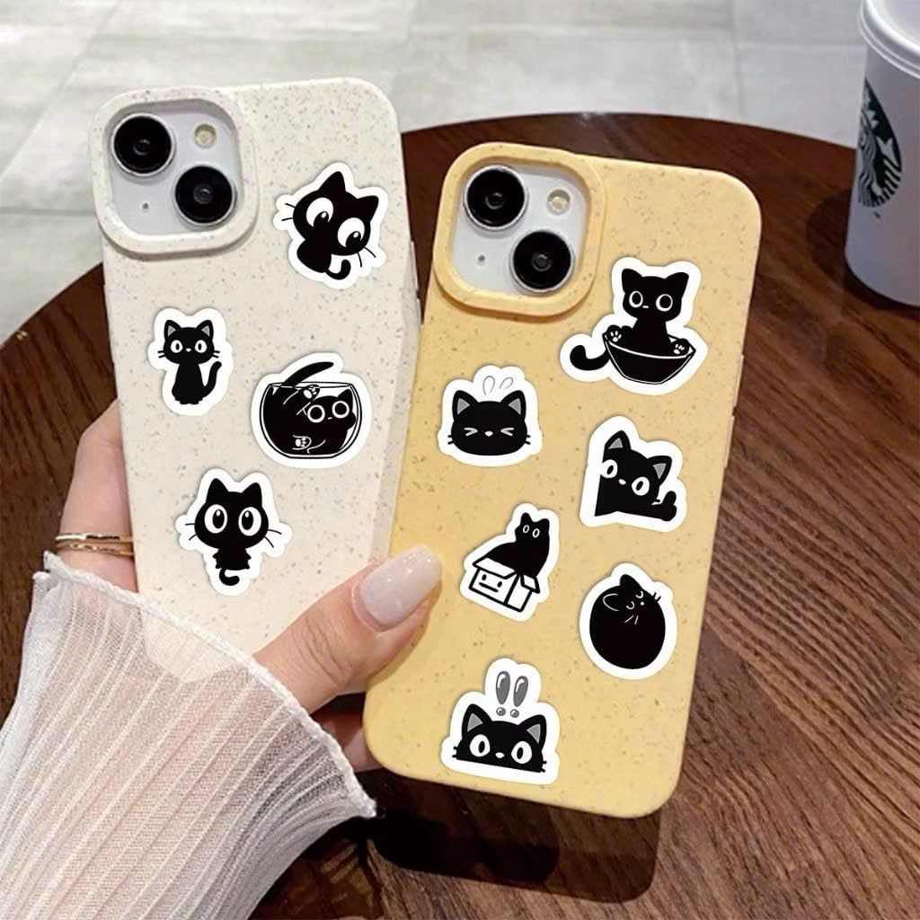 ** Set 100 miếng sticker Black Cat mắt to