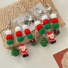 ** Dây đeo điện thoại cây thông noel bông