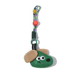 ** Móc khóa cún tai dài kèm dây thừng