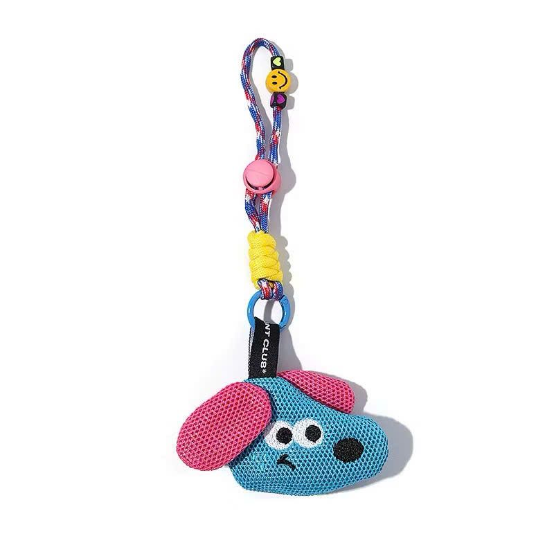 ** Móc khóa cún tai dài kèm dây thừng