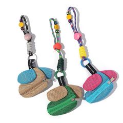 ** Móc khóa cún tai dài kèm dây thừng