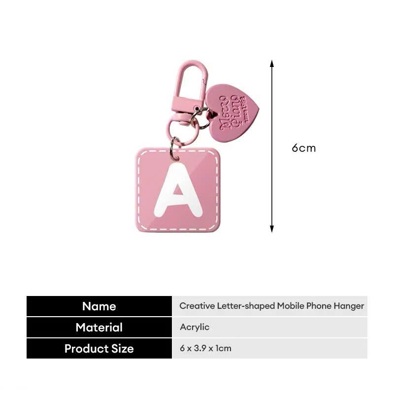 ** Móc khóa mica chữ hồng