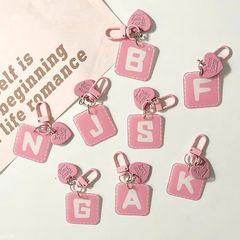 ** Móc khóa mica chữ hồng