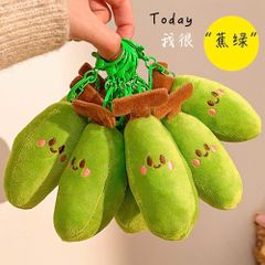 ** Móc khóa bông trái chuối mặt thêu