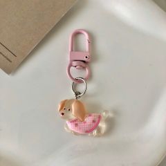 ** Móc khóa mini thạch cún lạp xưởng mặc áo