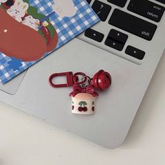 ** Dây đeo điện thoại chủ đề giáng sinh lục lạc đỏ