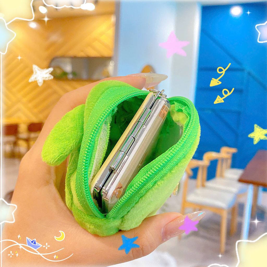 ** Móc khóa ví dưa hấu mặt heo