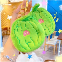 ** Móc khóa ví dưa hấu mặt heo