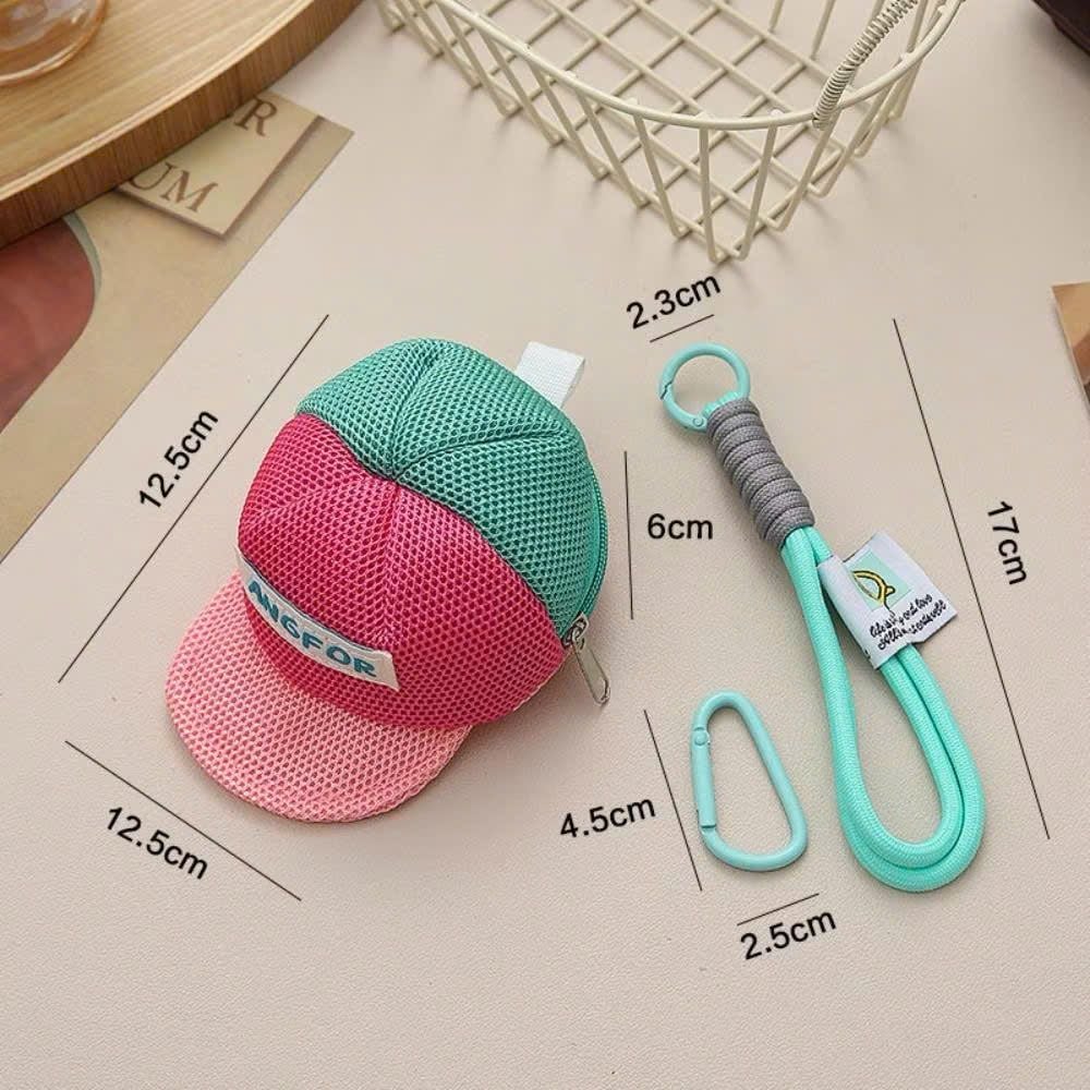 ** Móc khóa nón ba màu kèm dây thừng