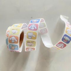 ** Cuộn sticker 300 cún Sanrio tai đen/trắng