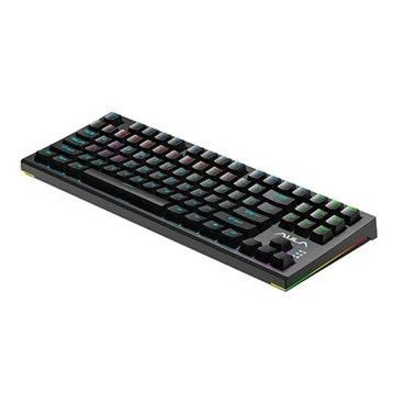 ** Bàn phím cơ có dây Aula F3032 đen, brown switch, Hot Swap