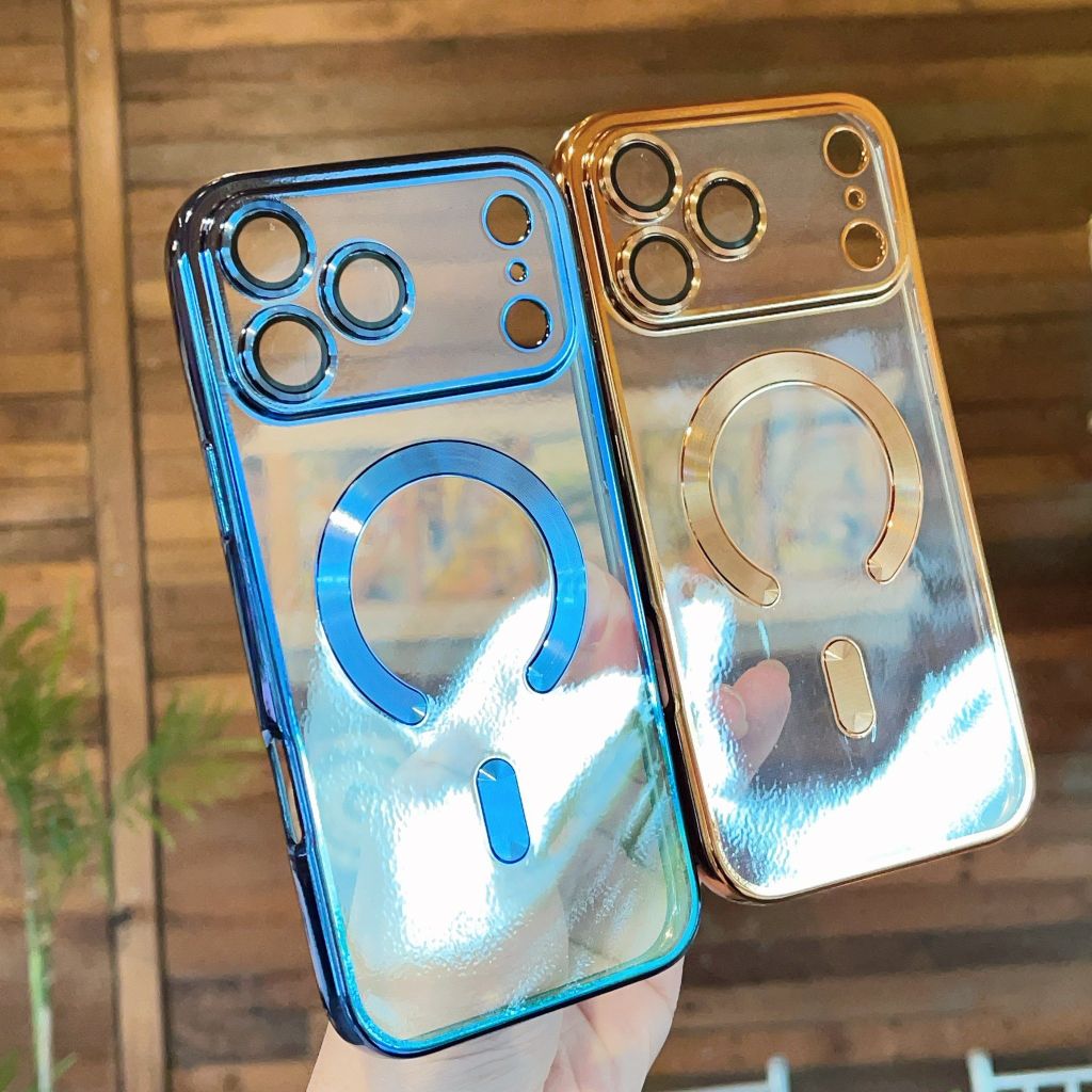 Ốp IP 17 Pro Max dẻo trong viền xi camera khoét táo